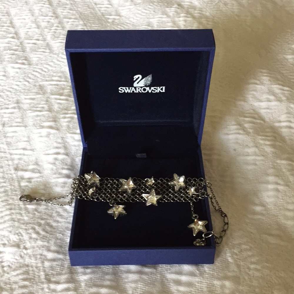 Swarovski crystal stars bracelet. EUC.